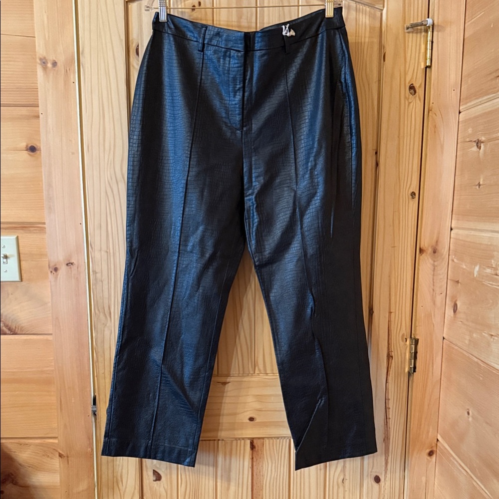 Sleek Black Leather Pants